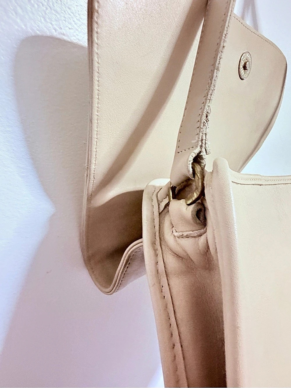 Coach Leather Crossbody Bag in Beige - Picture 7 of 11